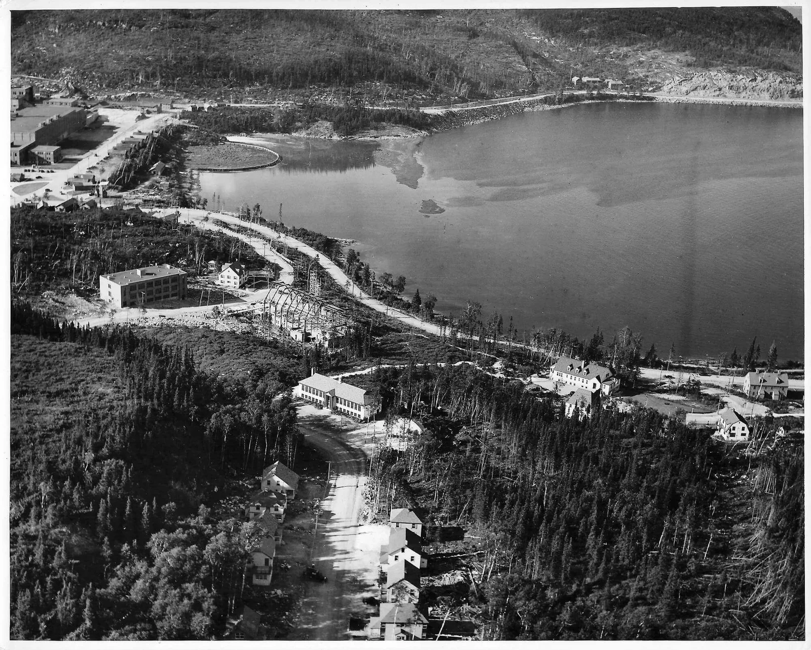Vista aérea de Baie-Comeau en 1939, fotografía 11