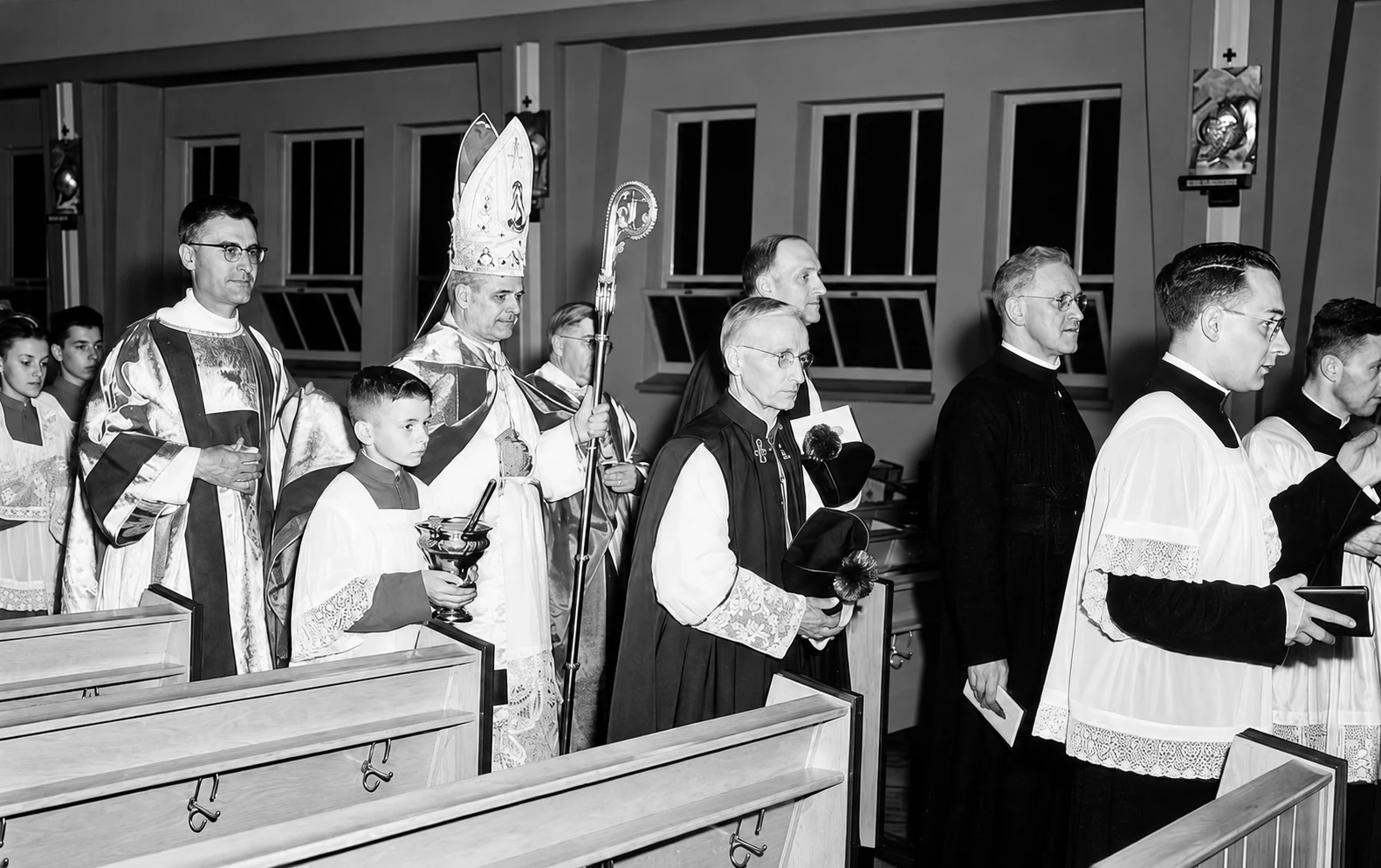 Bendición del Colegio en 1954