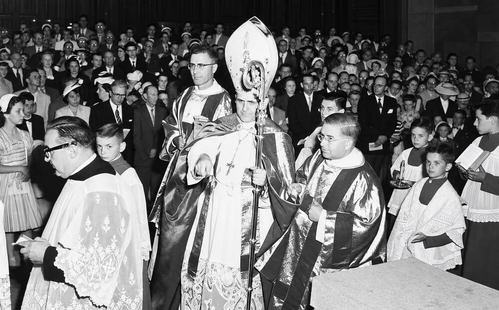 Bendición del Colegio en 1954