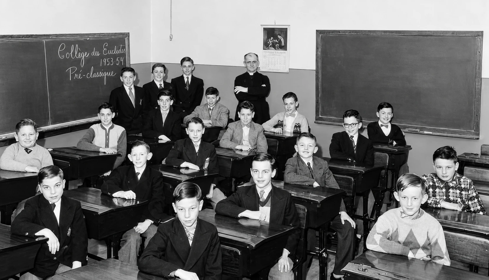 Grupo de alumnos en 1955