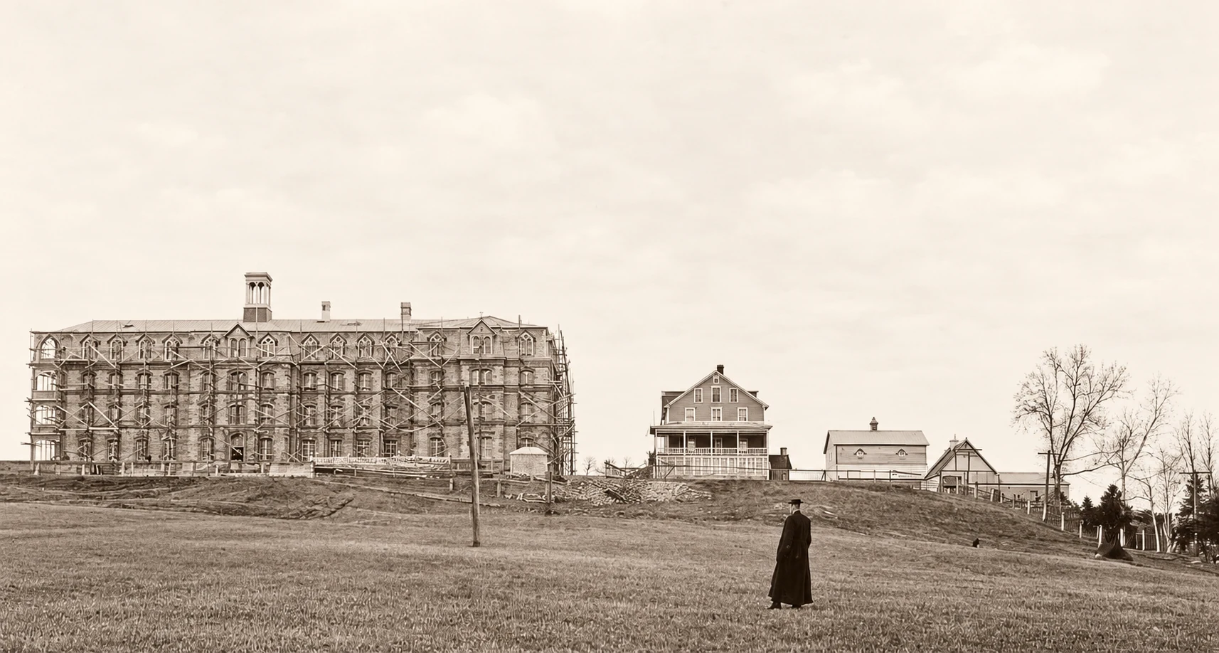 el segundo colegio en construcción en noviembre de 1920