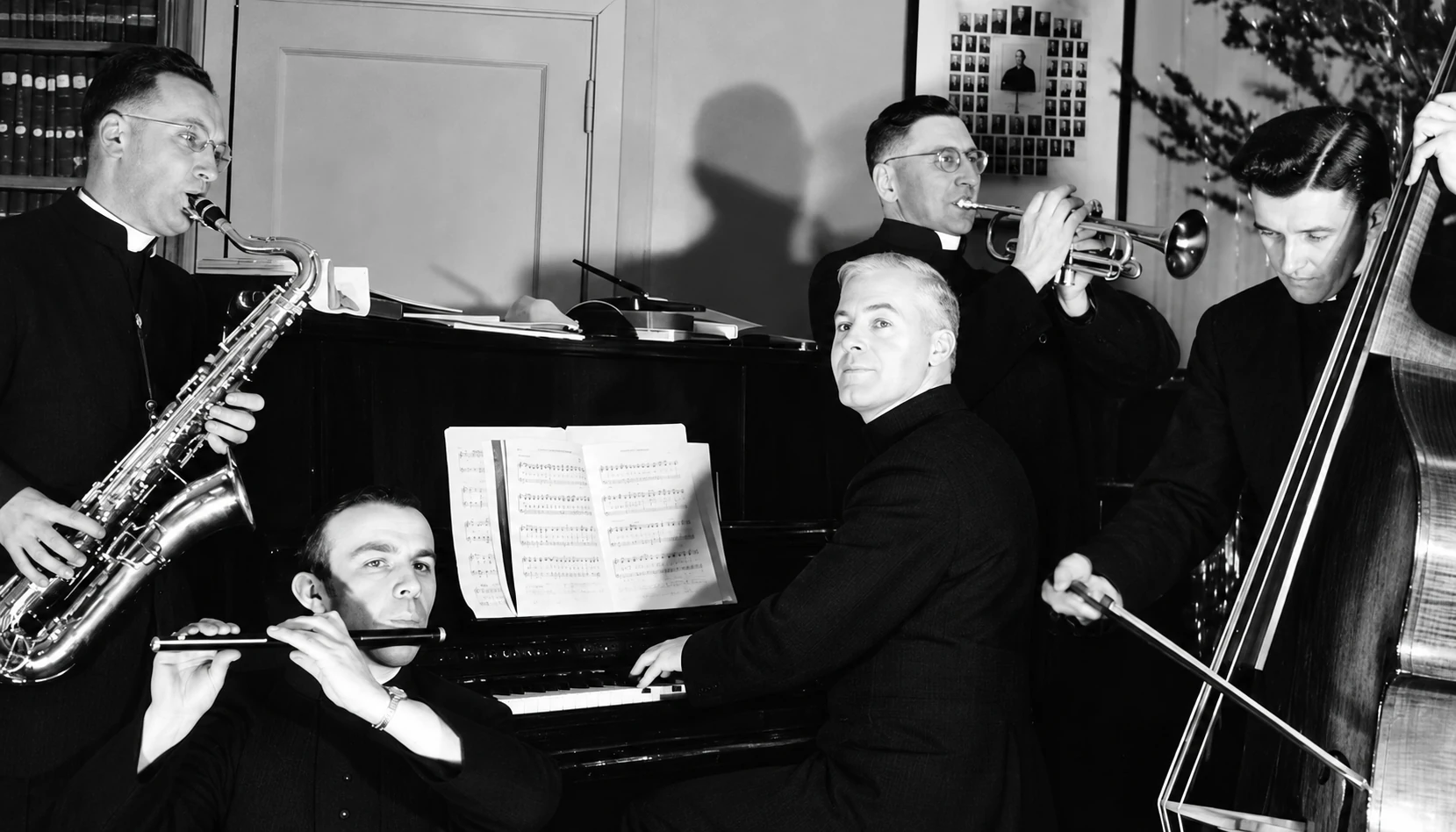 Christmas celebration in 1949