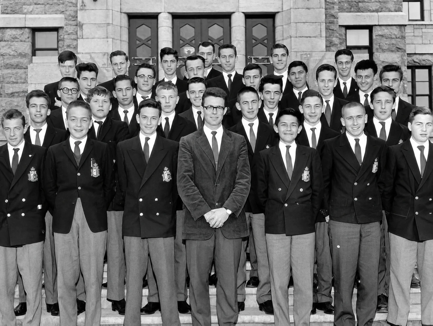 Students in the rhetoric class, 1942