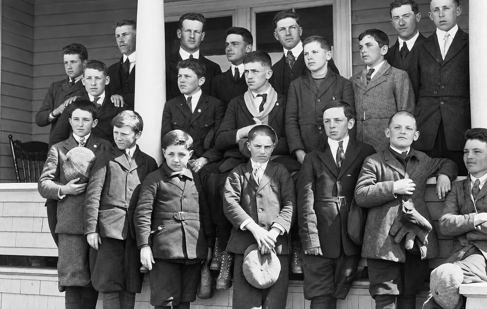 Juvenistas en Paseo a Comeauville en 1918
