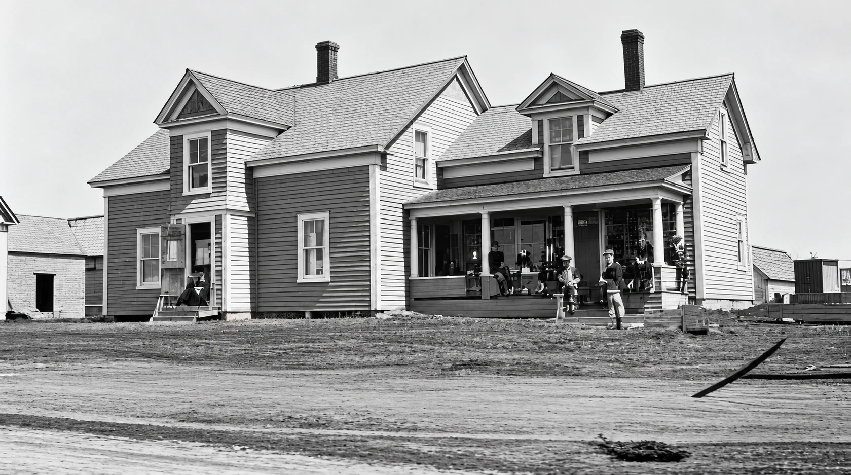 Una casa de Comeauville en 1918