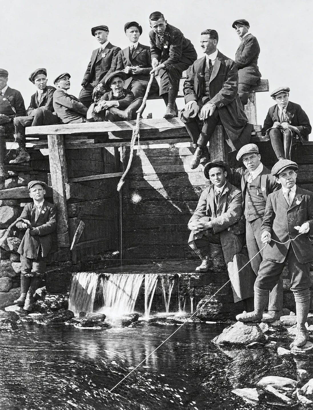 Juvenistas en el paseo en 1921