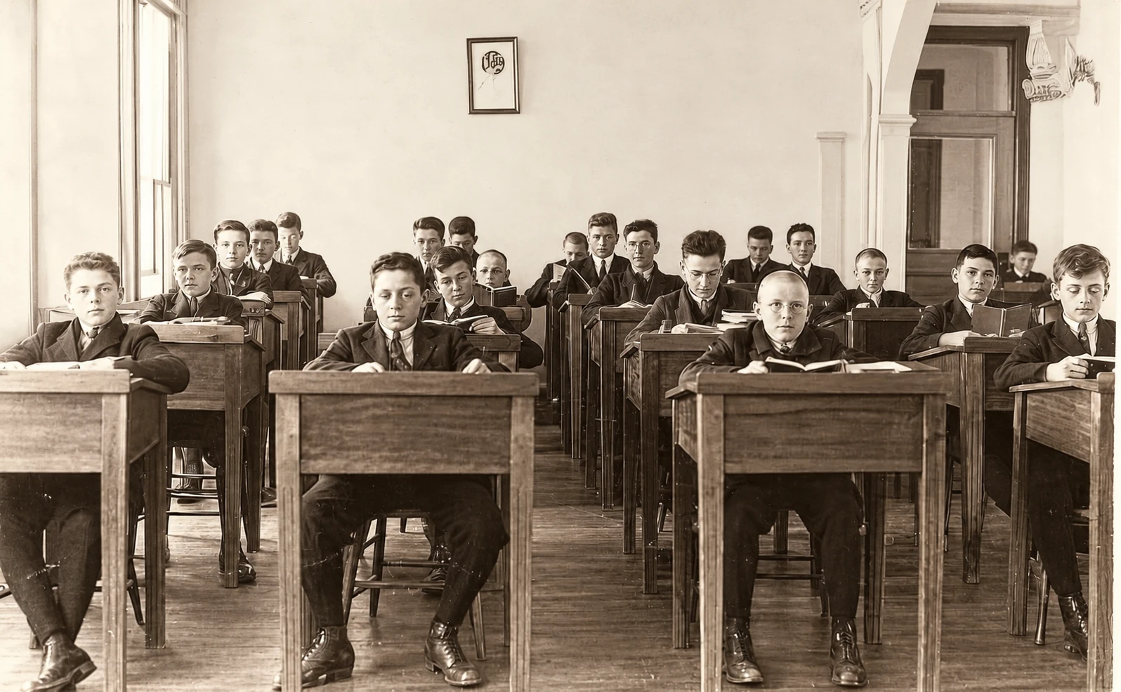 Sala de estudio en 1923