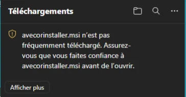 Edge informa de una descarga poco frecuente como en el ejemplo de Ave Cor.