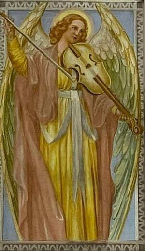 Ángel tocando el violín