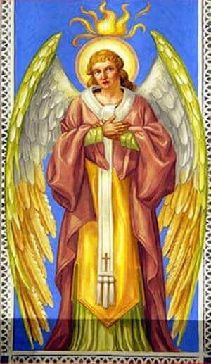 Querubines en oración, manos unidas