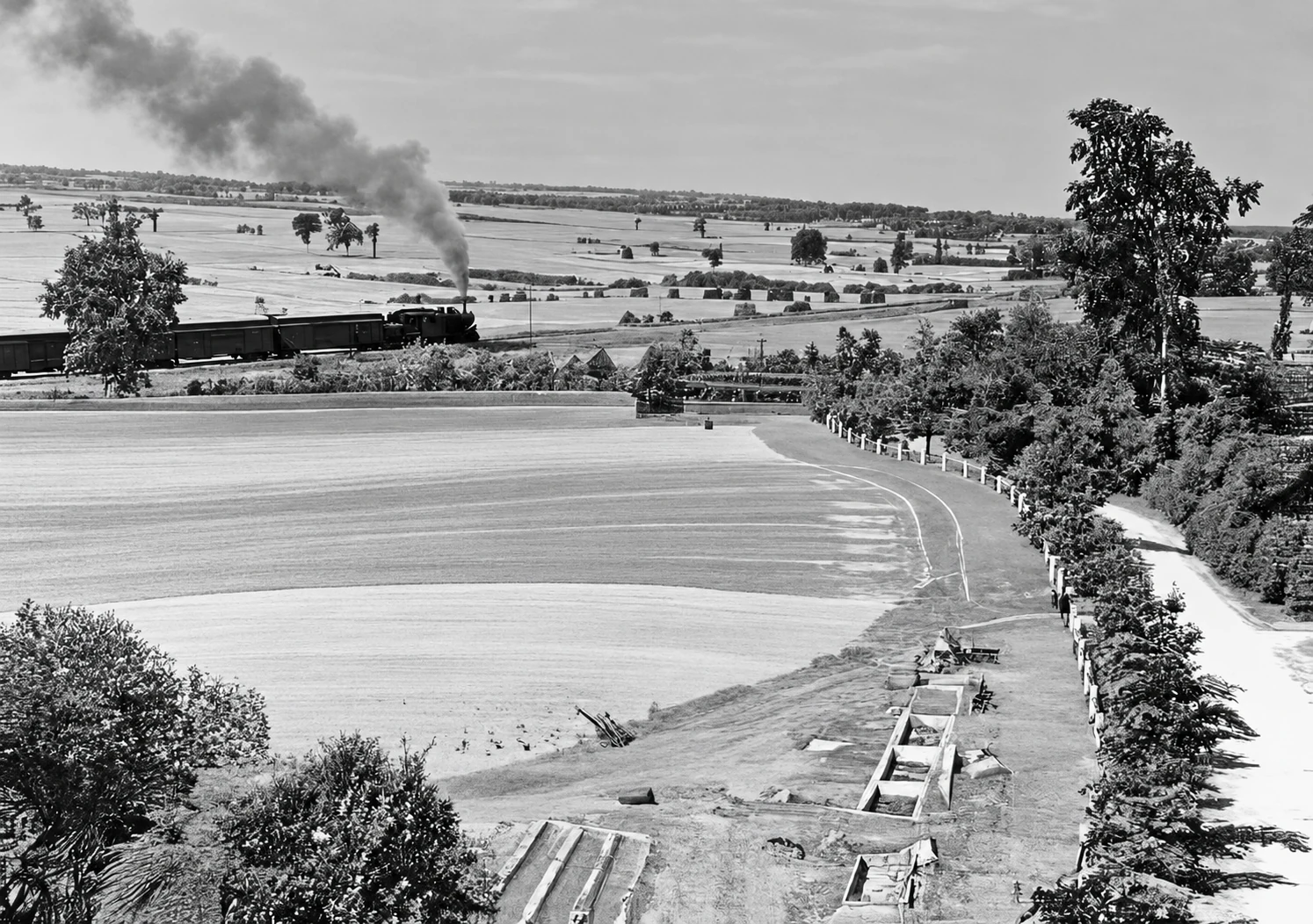 Vista general y tren pequeño